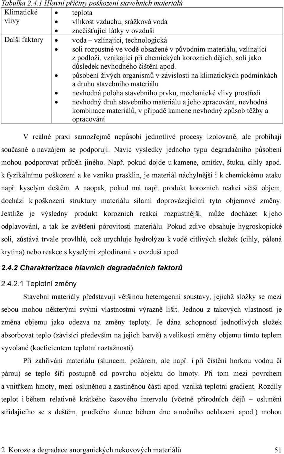 vodě obsažené v původním materiálu, vzlínající z podloží, vznikající při chemických korozních dějích, soli jako důsledek nevhodného čištění apod.