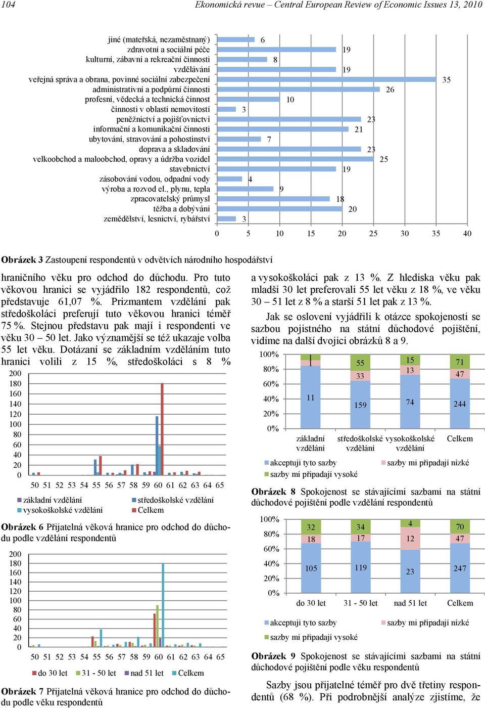 činnosti ubytování, stravování a pohostinství doprava a skladování velkoobchod a maloobchod, opravy a údržba vozidel stavebnictví zásobování vodou, odpadní vody výroba a rozvod el.