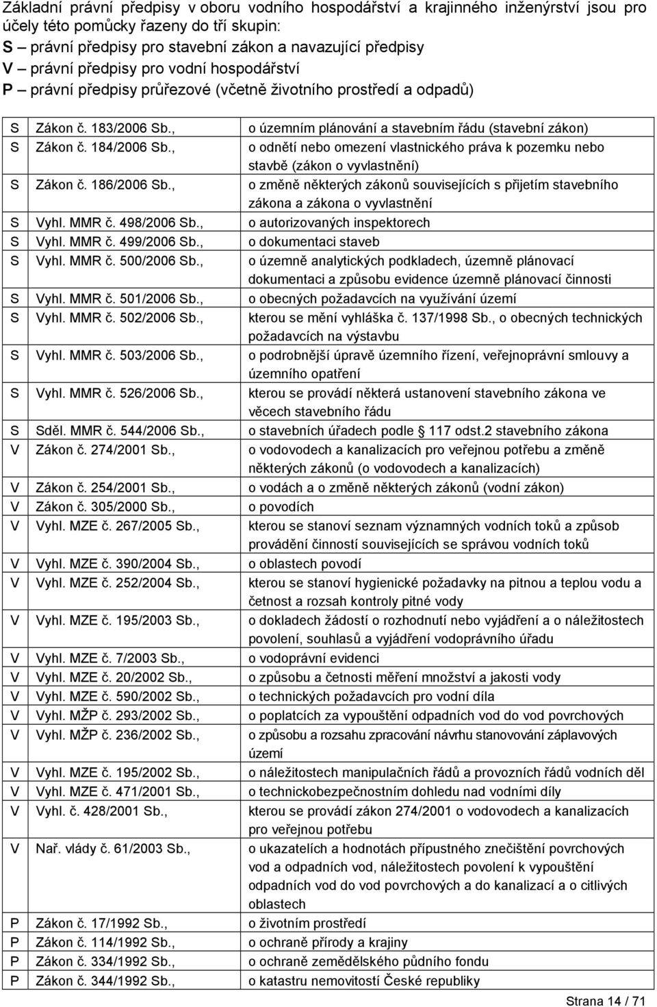 , o odnětí nebo omezení vlastnického práva k pozemku nebo stavbě (zákon o vyvlastnění) S Zákon č. 186/2006 Sb.