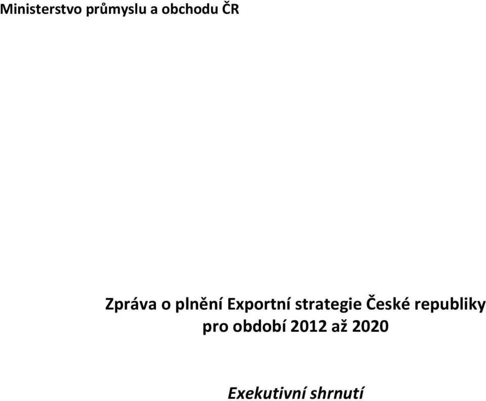 strategie České republiky pro