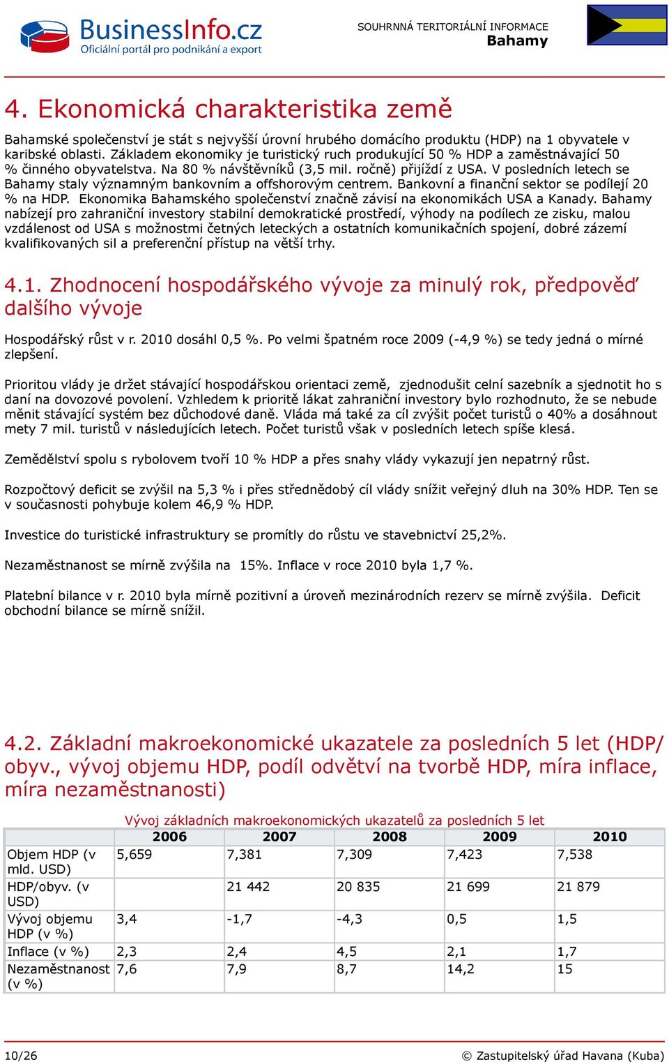 V posledních letech se staly významným bankovním a offshorovým centrem. Bankovní a finanční sektor se podílejí 20 % na HDP. Ekonomika Bahamského společenství značně závisí na ekonomikách USA a Kanady.