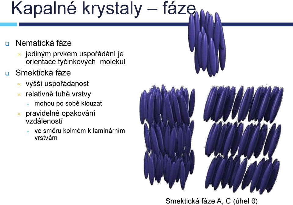 relativně tuhé vrstvy mohou po sobě klouzat pravidelné opakování