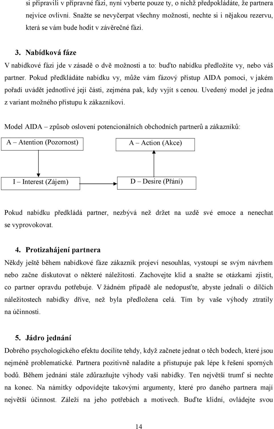 Nabídková fáze V nabídkové fázi jde v zásadě o dvě možnosti a to: buďto nabídku předložíte vy, nebo váš partner.