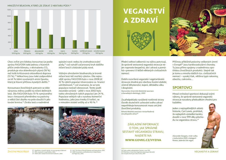 zvířat pro lidskou konzumaci je podle zprávy FAO/OSN také jednou z hlavních příčin změn klimatu, v ekvivalentu CO 2 produkuje více skleníkových plynů (18 %) než tolik kritizovaná celosvětová doprava