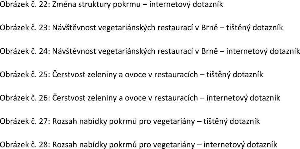 24: Návštěvnost vegetariánských restaurací v Brně internetový dotazník Obrázek č.