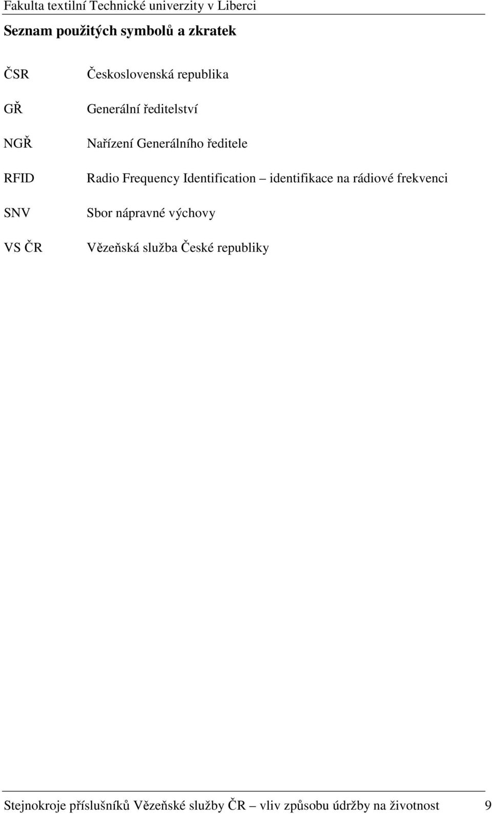 Identification identifikace na rádiové frekvenci Sbor nápravné výchovy Vězeňská