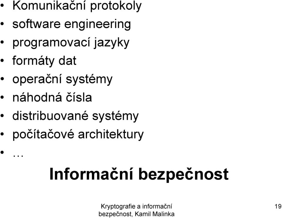 systémy náhodná čísla distribuované systémy