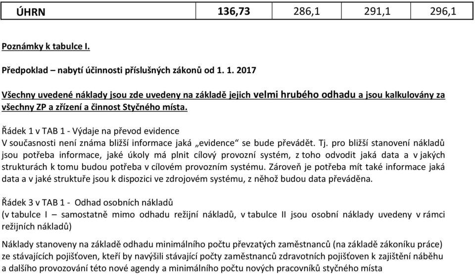 pr bližší stanvení nákladů jsu ptřeba infrmace, jaké úkly má plnit cílvý prvzní systém, z th dvdit jaká data a v jakých strukturách k tmu budu ptřeba v cílvém prvzním systému.