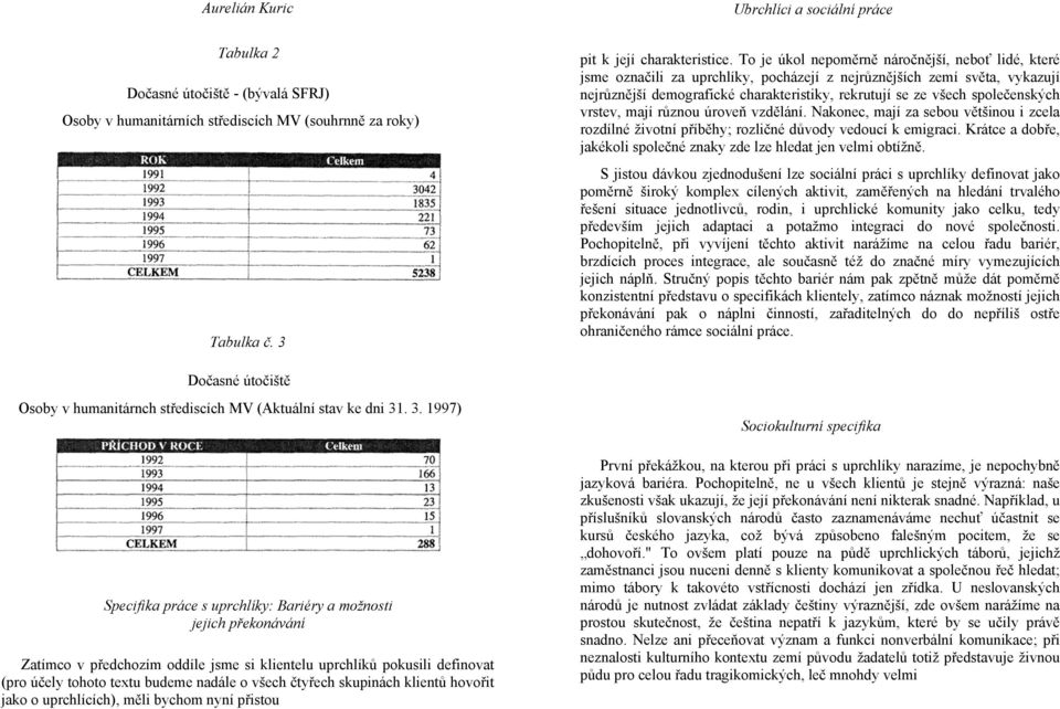 společenských vrstev, mají různou úroveň vzdělání. Nakonec, mají za sebou většinou i zcela rozdílné životní příběhy; rozličné důvody vedoucí k emigraci.