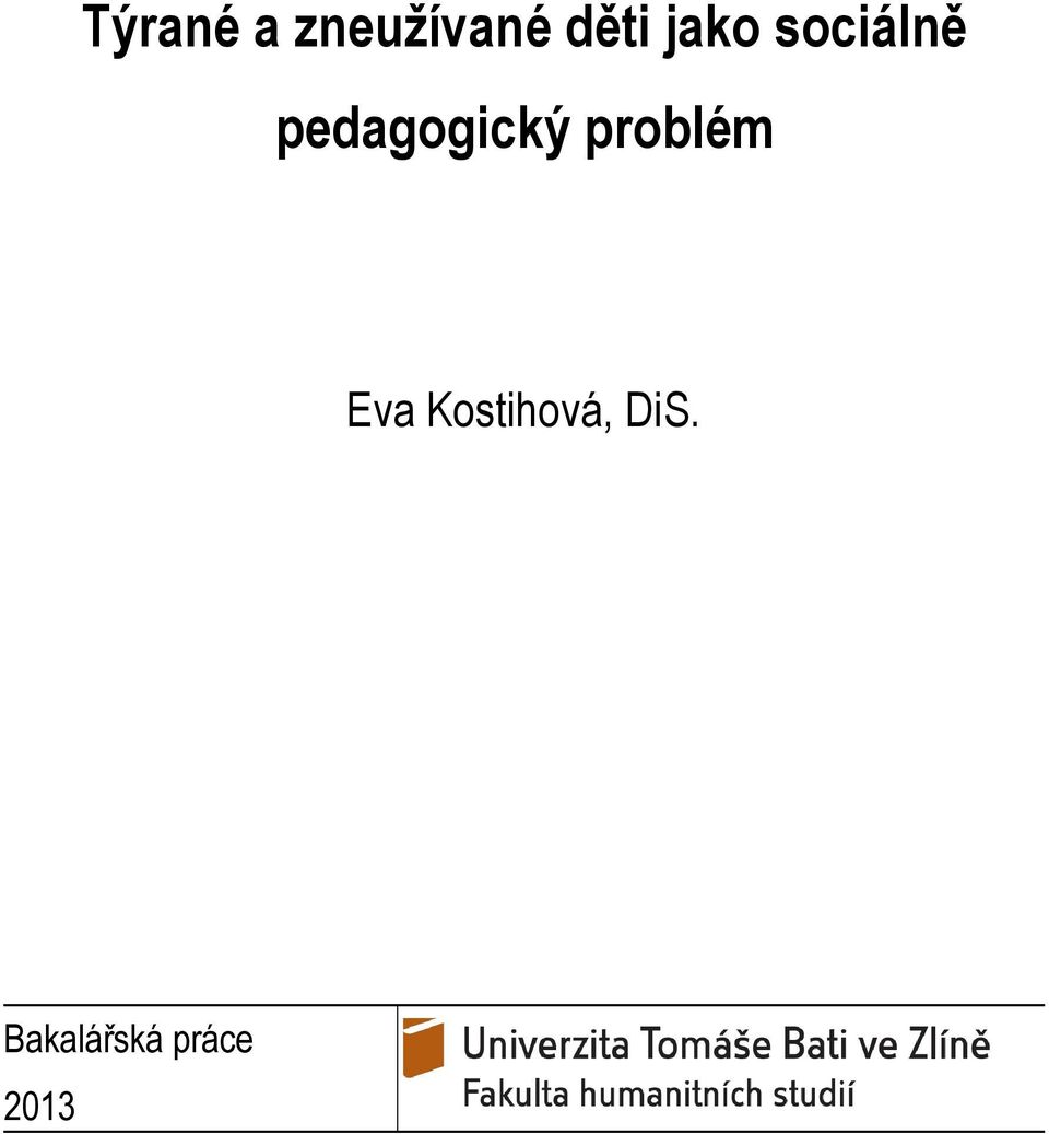 pedagogický problém Eva
