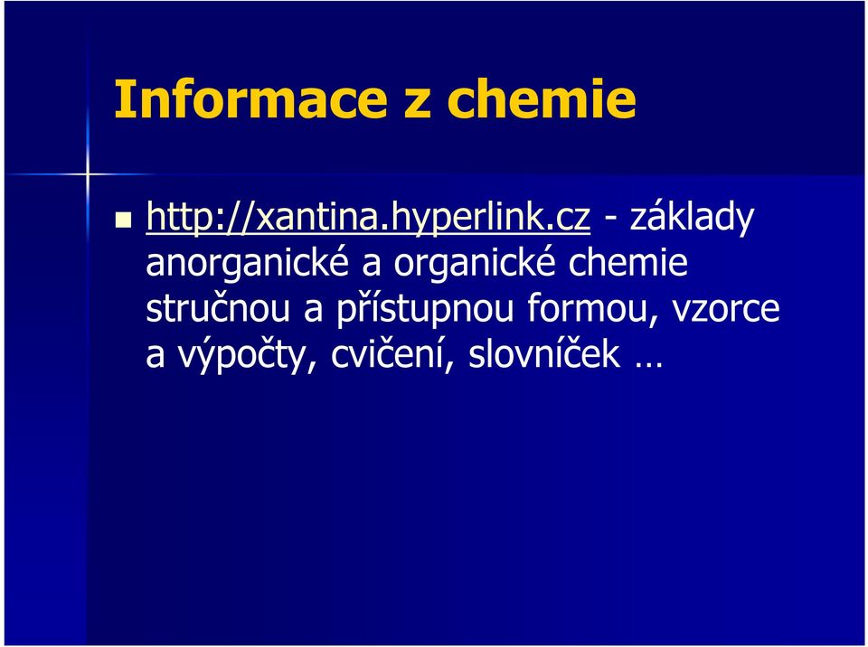 cz - základy anorganické a organické