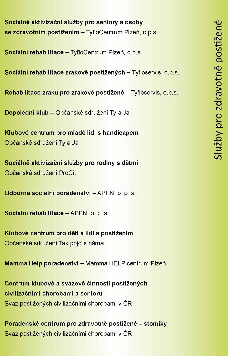 služby pro rodiny s 