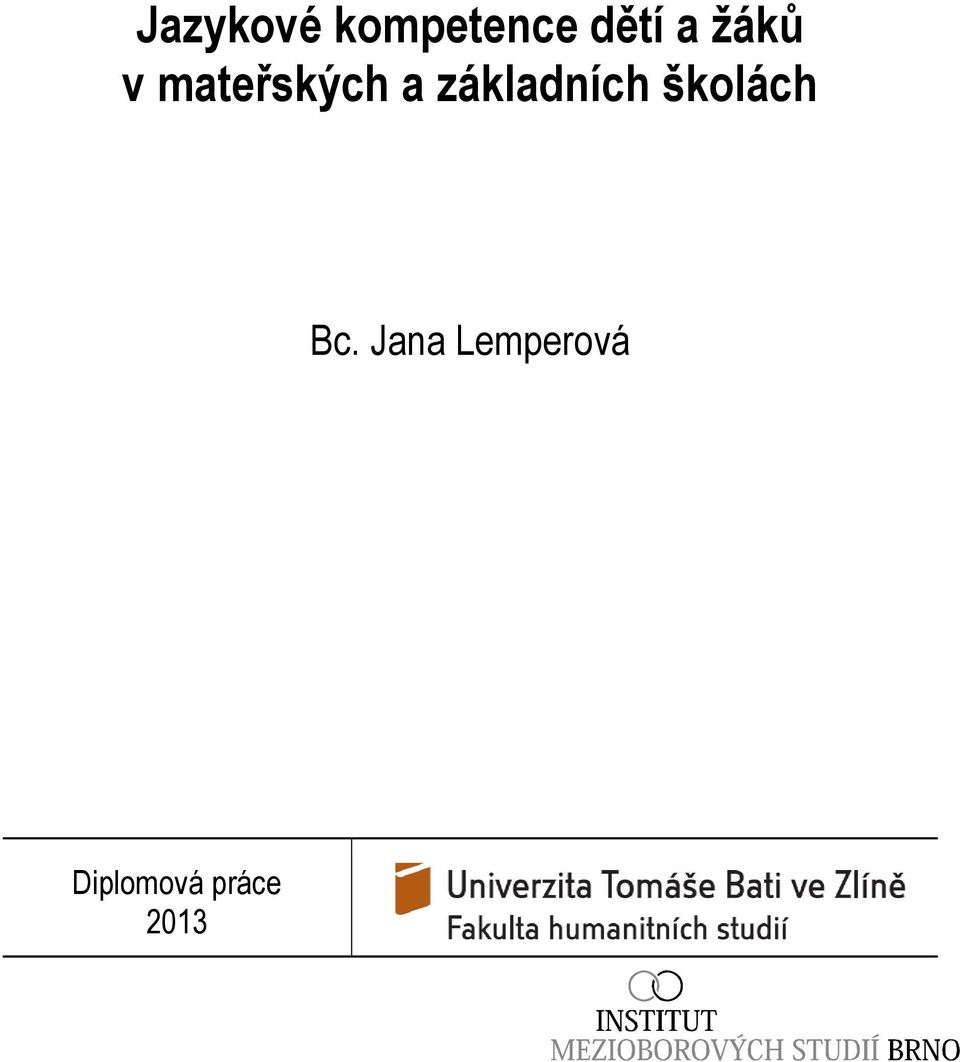 základních školách Bc.