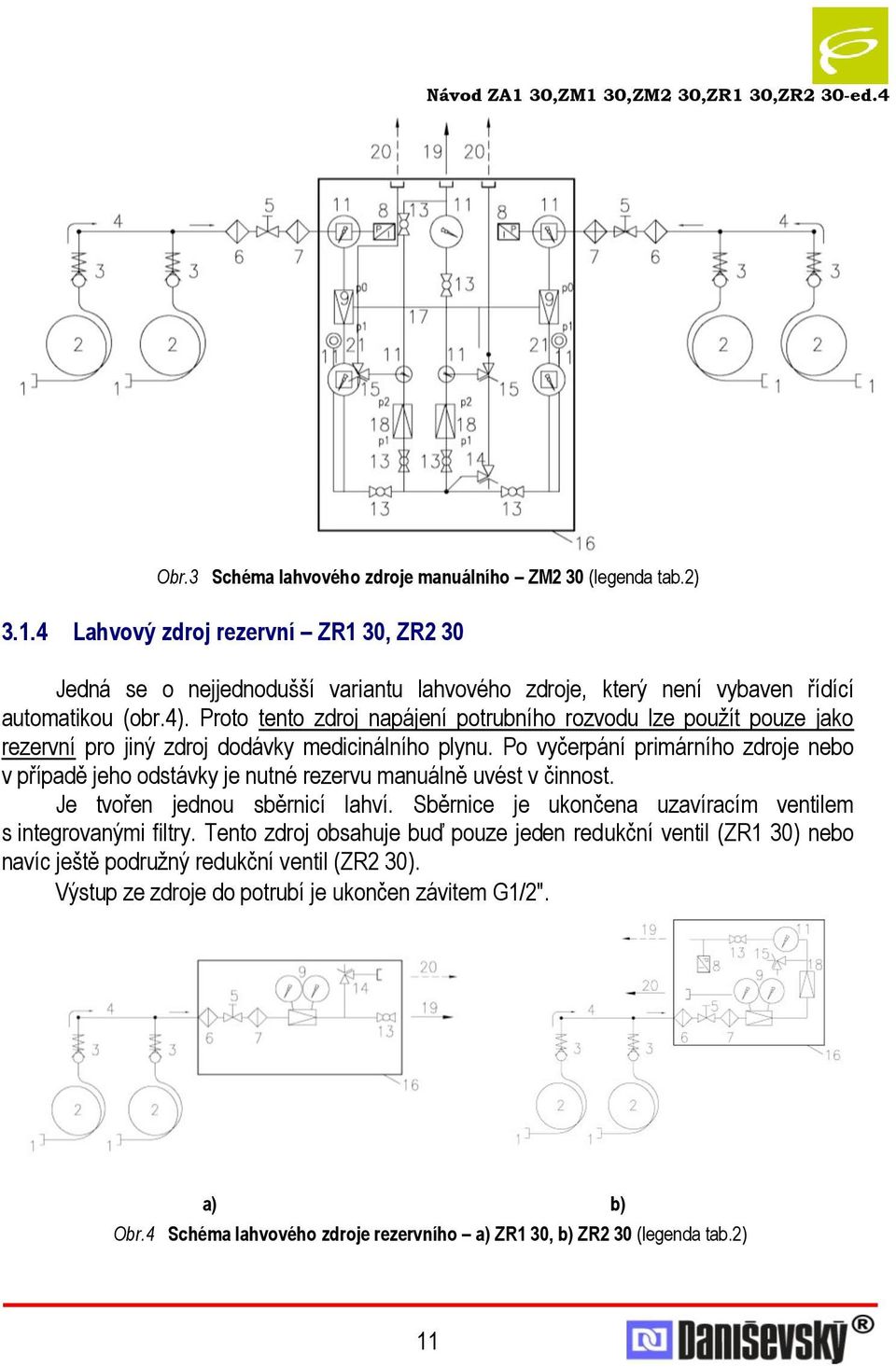 Proto tento zdroj napájení potrubního rozvodu lze pouţít pouze jako rezervní pro jiný zdroj dodávky medicinálního plynu.