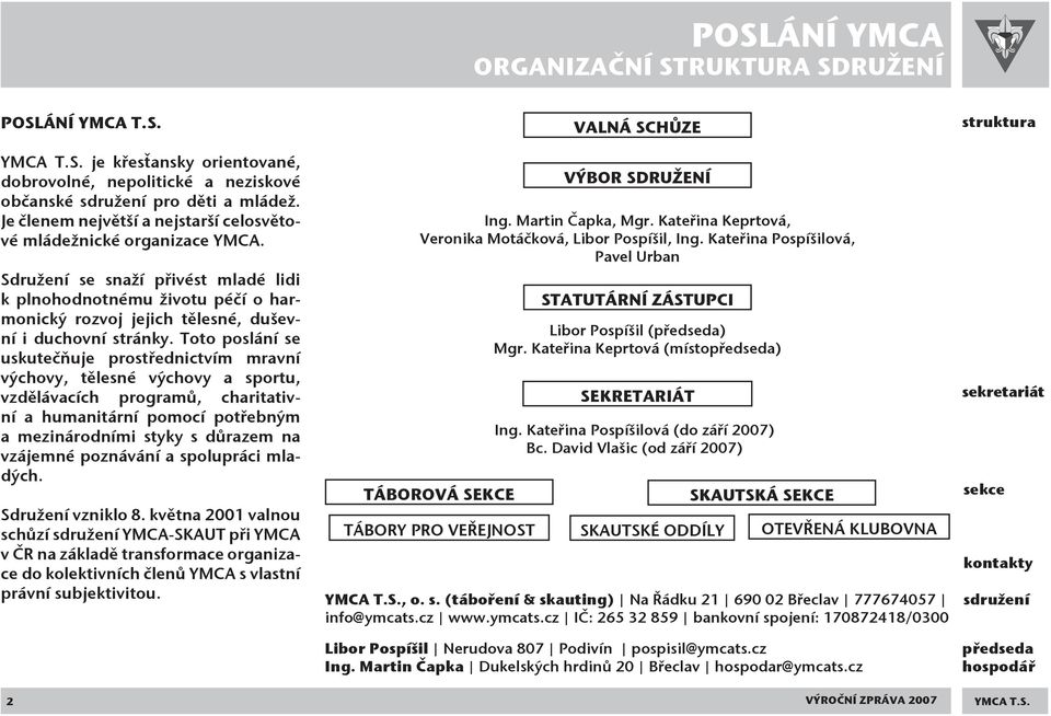 Sdružení se snaží přivést mladé lidi k plnohodnotnému životu péčí o harmonický rozvoj jejich tělesné, duševní i duchovní stránky.