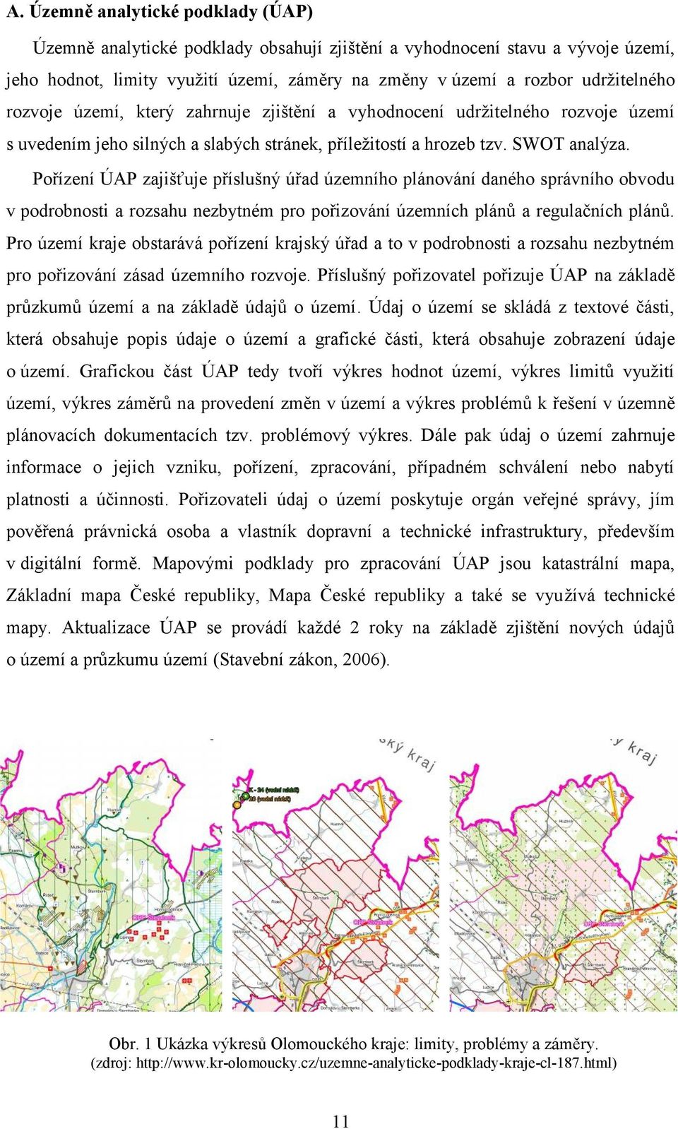 Pořízení ÚAP zajišťuje příslušný úřad územního plánování daného správního obvodu v podrobnosti a rozsahu nezbytném pro pořizování územních plánů a regulačních plánů.