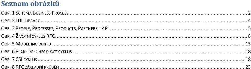 4 ŽIVOTNÍ CYKLUS RFC... 8 OBR. 5 MODEL INCIDENTU... 15 OBR.
