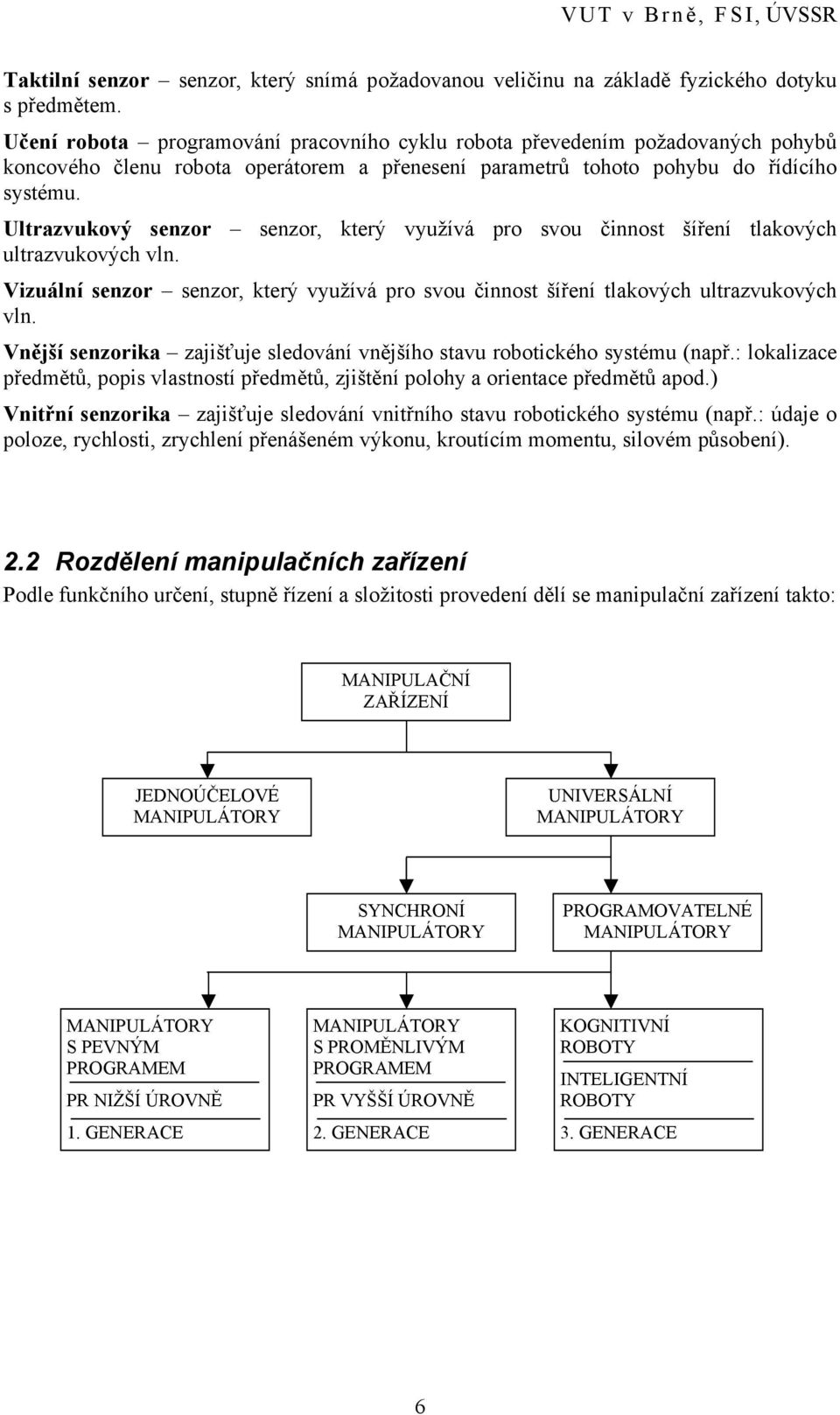 Ultrazvukový senzor senzor, který využívá pro svou činnost šíření tlakových ultrazvukových vln. Vizuální senzor senzor, který využívá pro svou činnost šíření tlakových ultrazvukových vln.