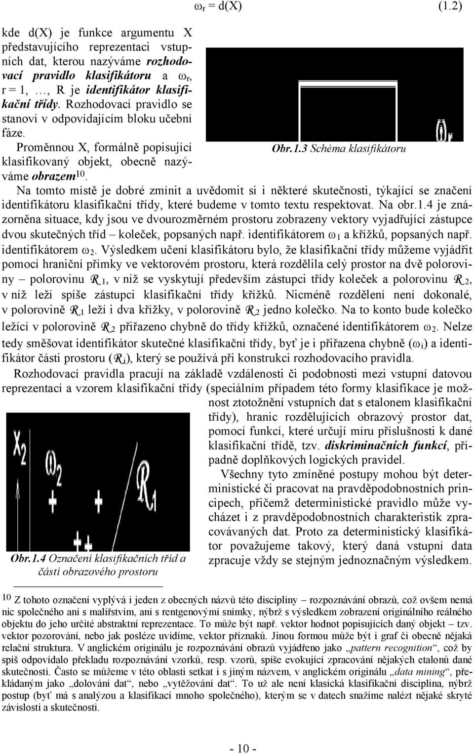 .4 Označení klasifikačních tříd a částí obazového postou Ob.