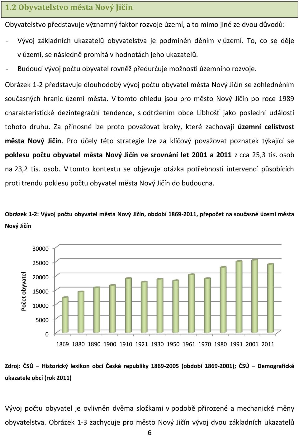 To, co se děje v území, se následně promítá v hodnotách jeho ukazatelů. - Budoucí vývoj počtu obyvatel rovněž předurčuje možnosti územního rozvoje.