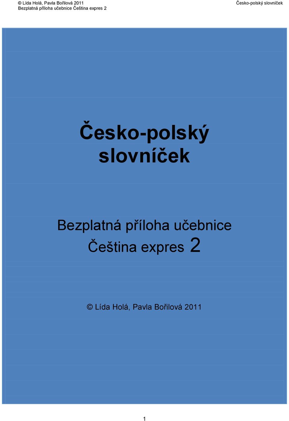 učebnice Čeština expres