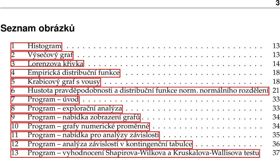 ................................. 33 8 Program explorační analýza.......................... 33 9 Program nabídka zobrazení grafů....................... 34 10 Program grafy numerické proměnné.