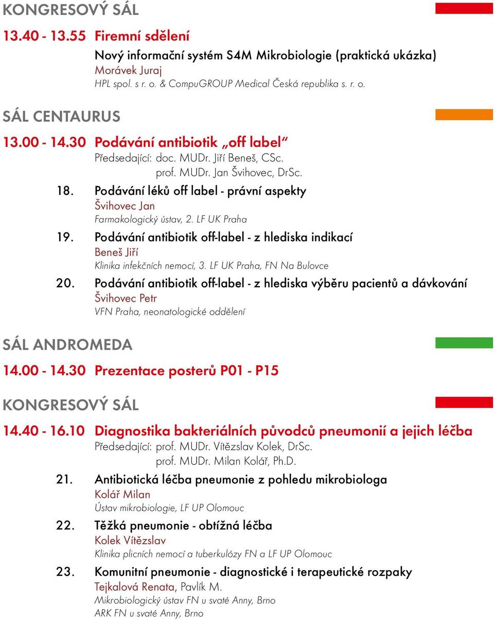 LF UK Praha 19. Podávání antibiotik off-label - z hlediska indikací Beneš Jiří Klinika infekčních nemocí, 3. LF UK Praha, FN Na Bulovce 20.