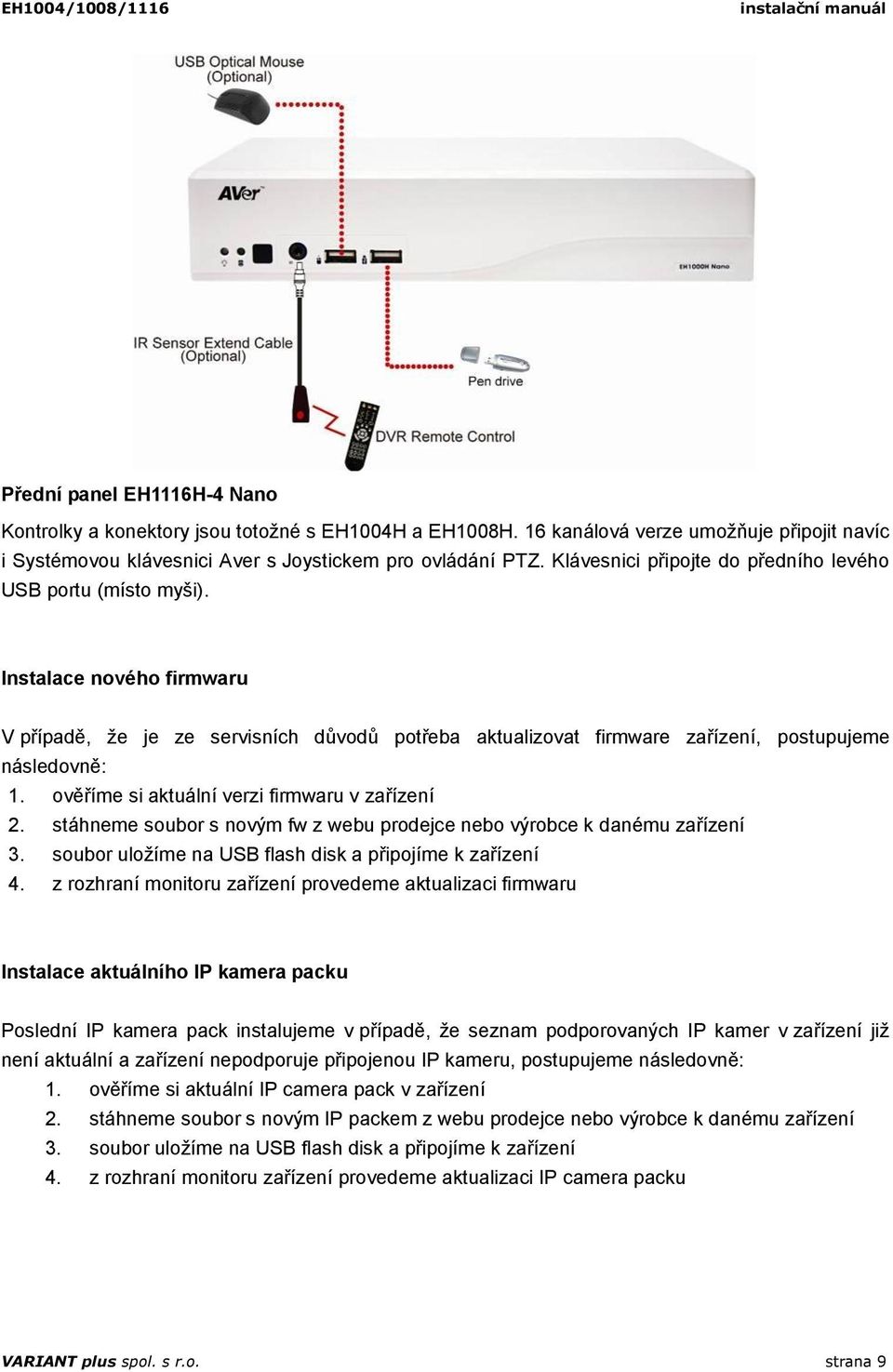 ověříme si aktuální verzi firmwaru v zařízení 2. stáhneme soubor s novým fw z webu prodejce nebo výrobce k danému zařízení 3. soubor uložíme na USB flash disk a připojíme k zařízení 4.