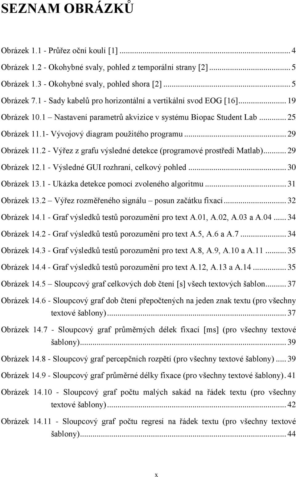 .. 29 Obrázek 11.2 - Výřez z grafu výsledné detekce (programové prostředí Matlab)... 29 Obrázek 12.1 - Výsledné GUI rozhraní, celkový pohled... 30 Obrázek 13.