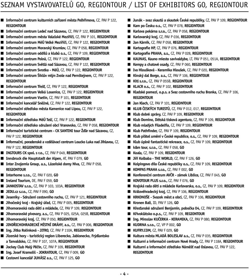 é Meziříčí, CZ, PAV P 101, Informační centrum MěÚ Velké Meziříčí, CZ, PAV P 122, Informační centrum Moravsk