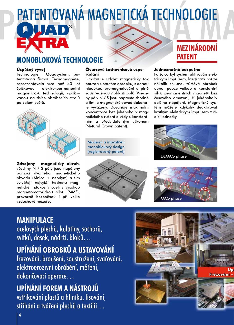 chybí foto Zdvojený magnetický okruh, všechny N / S póly jsou napájeny pomocí dvojitého magnetického obvodu (Alnico + neodym) a tím vytvářejí nejvyšší hodnotu mag netické indukce v oceli s vysokou