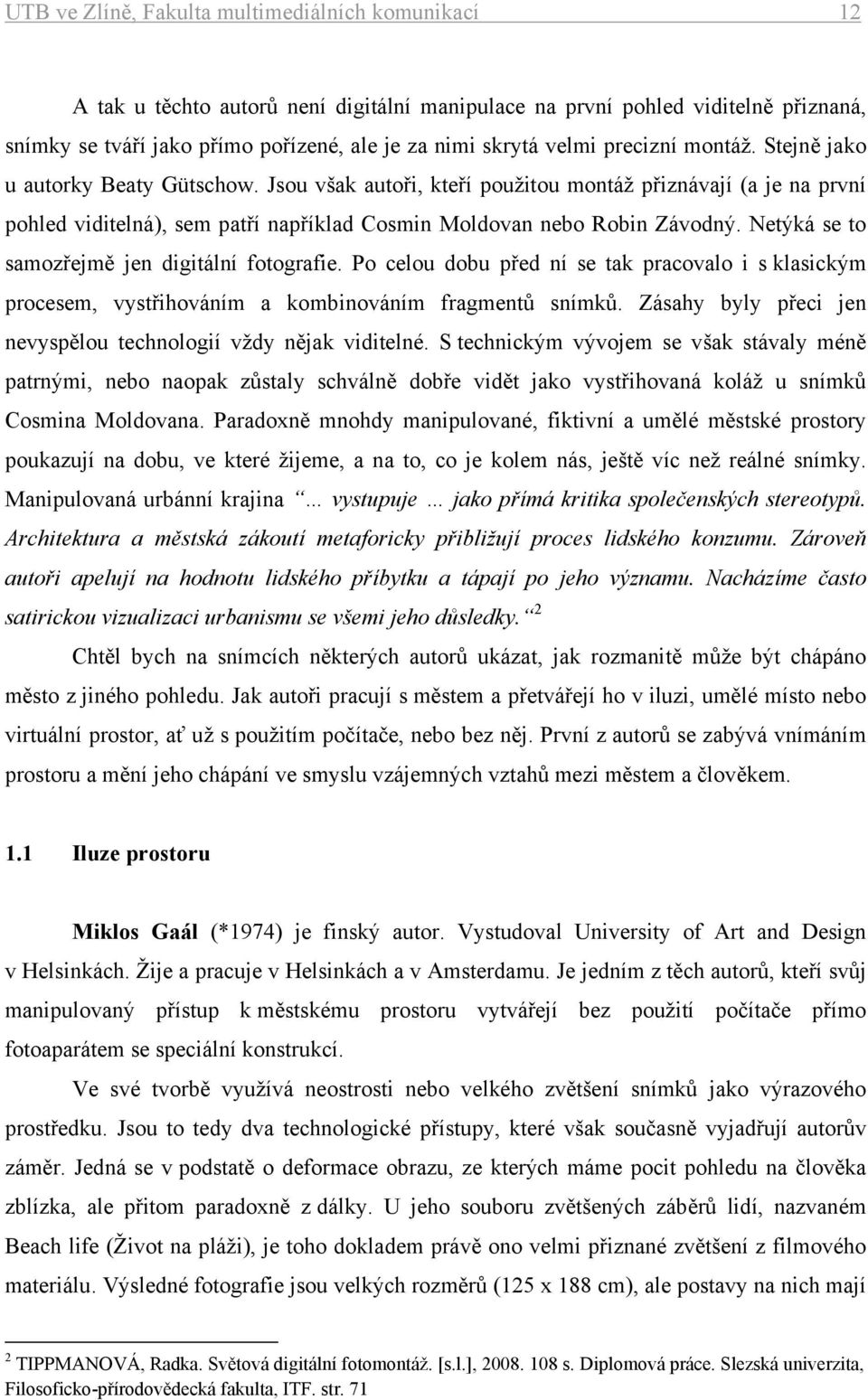 Jsou však autoři, kteří použitou montáž přiznávají (a je na první pohled viditelná), sem patří například Cosmin Moldovan nebo Robin Závodný. Netýká se to samozřejmě jen digitální fotografie.