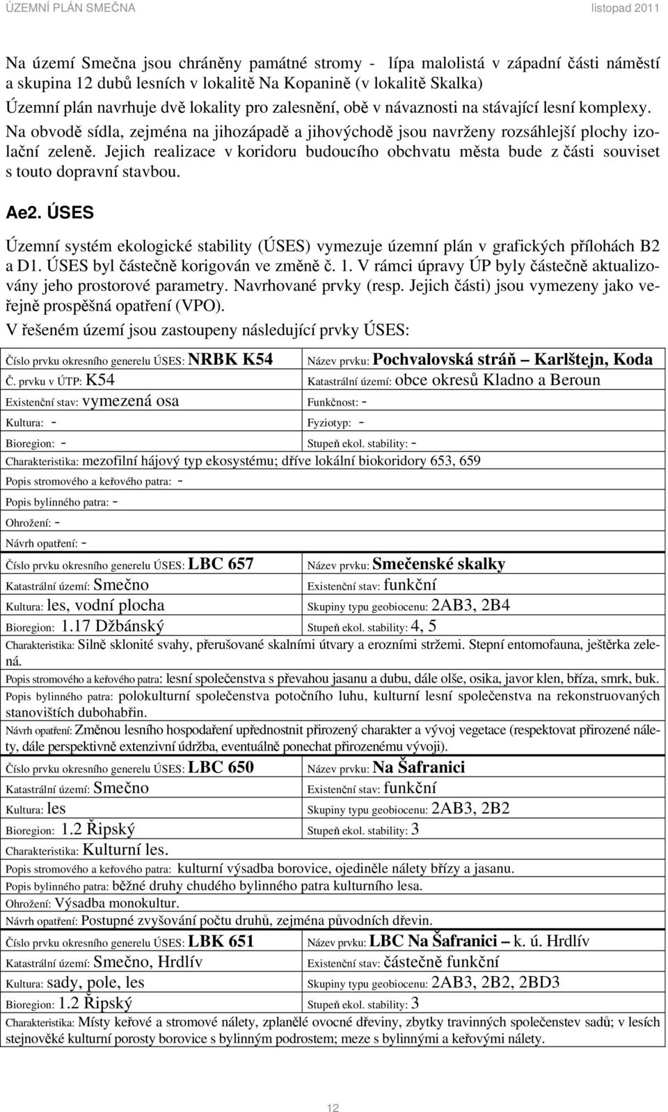 Jejich realizace v koridoru budoucího obchvatu města bude z části souviset s touto dopravní stavbou. Ae2.