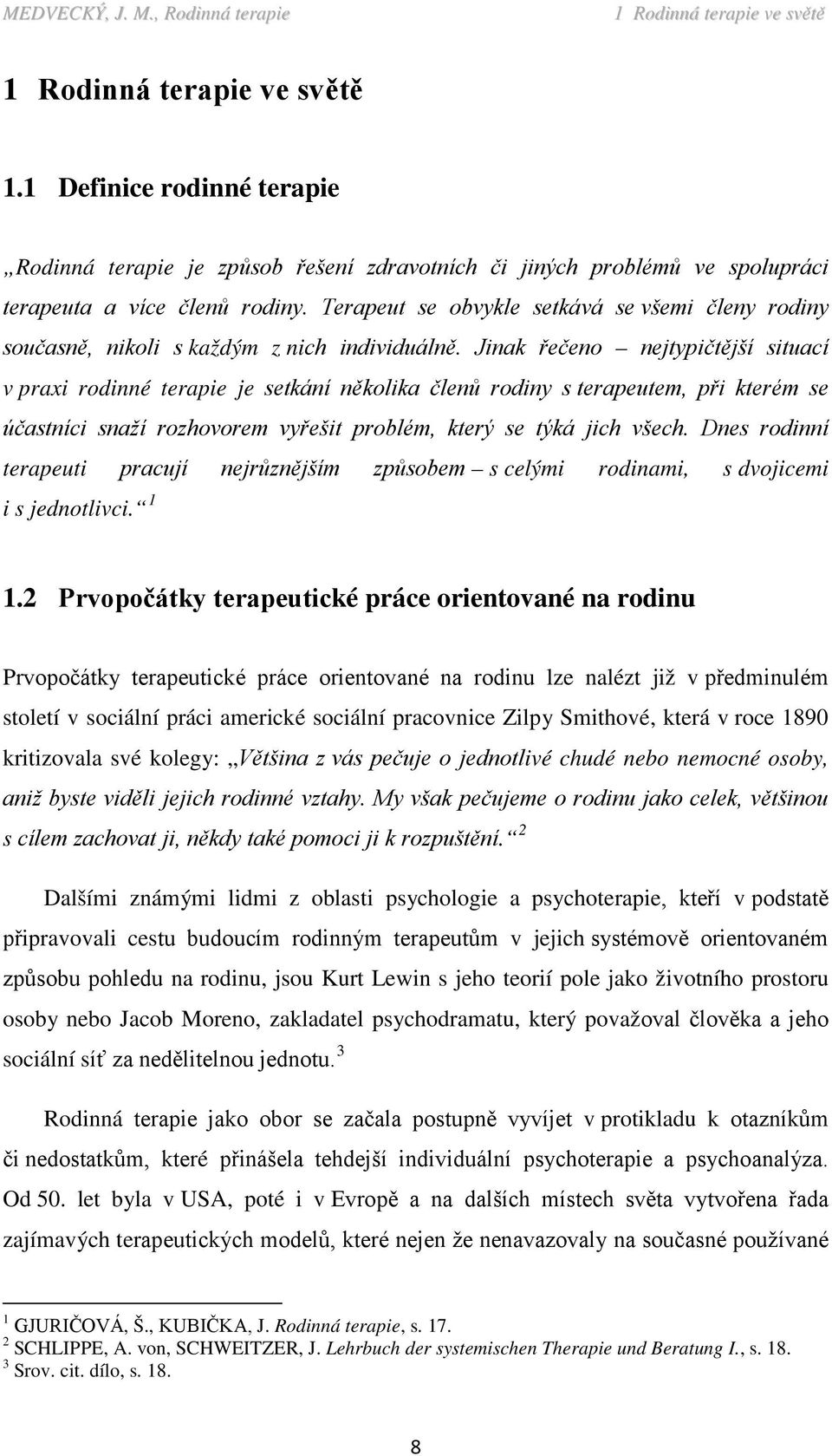 Jinak řečeno nejtypičtější situací v praxi rodinné terapie je setkání několika členů rodiny s terapeutem, při kterém se účastníci snaží rozhovorem vyřešit problém, který se týká jich všech.