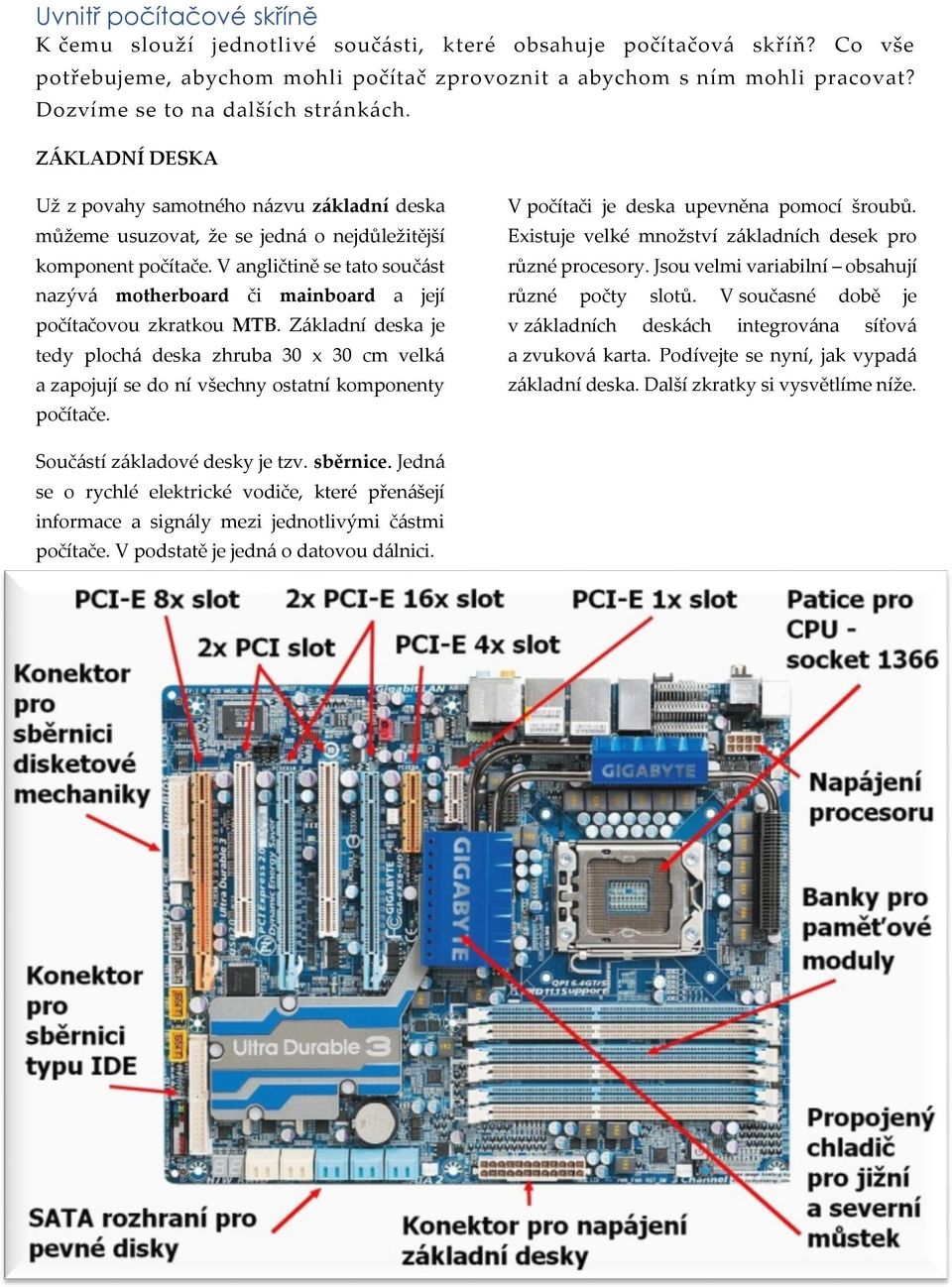 V angličtině se tato součást nazývá motherboard či mainboard a její počítačovou zkratkou MTB.
