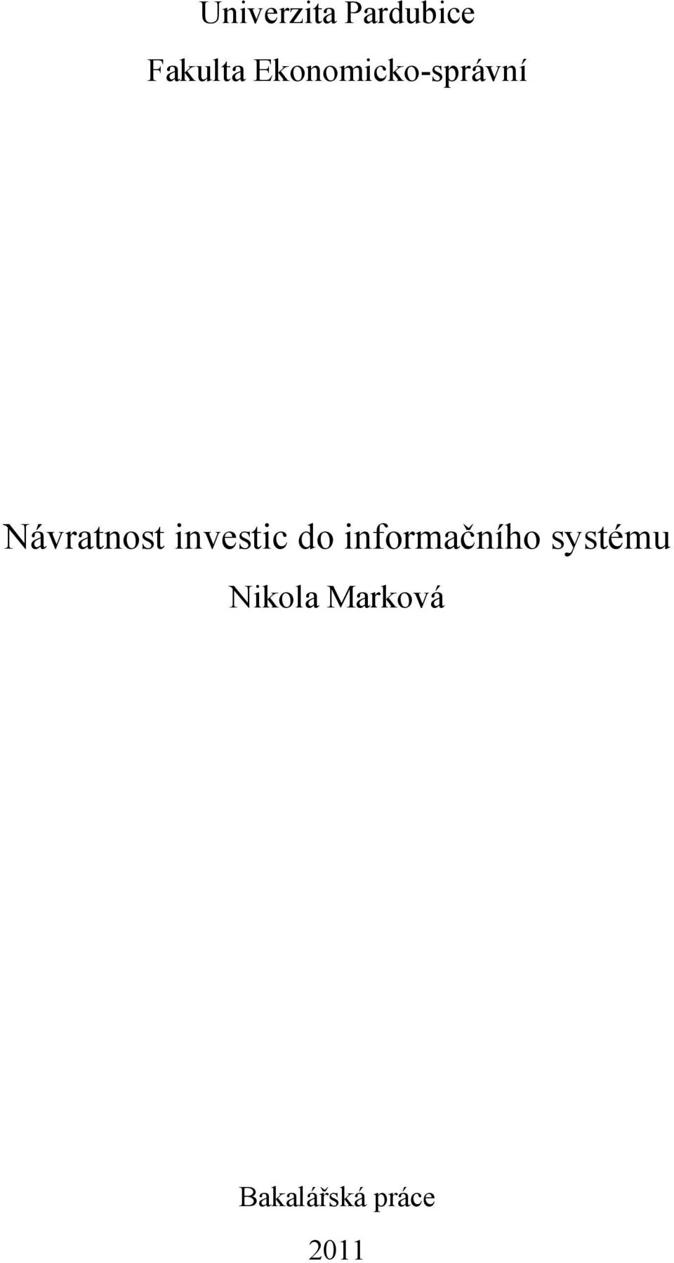 investic do informačního