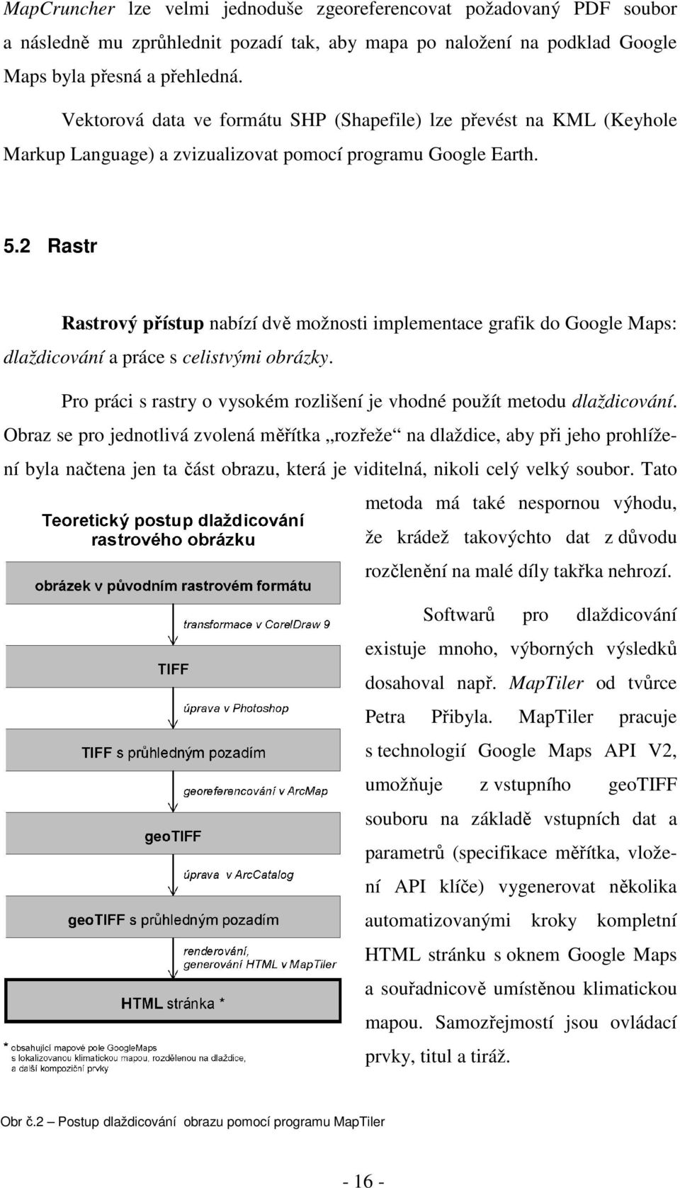 2 Rastr Rastrový přístup nabízí dvě možnosti implementace grafik do Google Maps: dlaždicování a práce s celistvými obrázky. Pro práci s rastry o vysokém rozlišení je vhodné použít metodu dlaždicování.