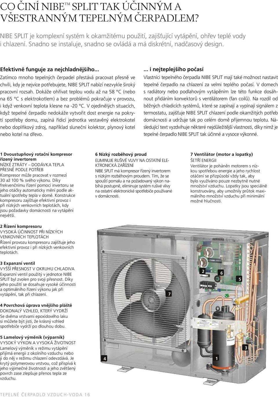 .. Zatímco mnoho tepelných čerpadel přestává pracovat přesně ve chvíli, kdy je nejvíce potřebujete, NIBE SPLIT nabízí nezvykle široký pracovní rozsah.