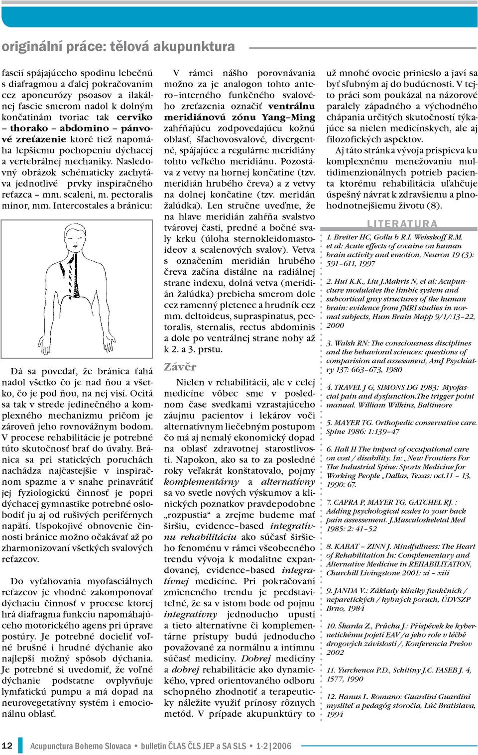 Nasledovný obrázok schématicky zachytáva jednotlivé prvky inspiračného reťazca mm. scaleni, m. pectoralis minor, mm.