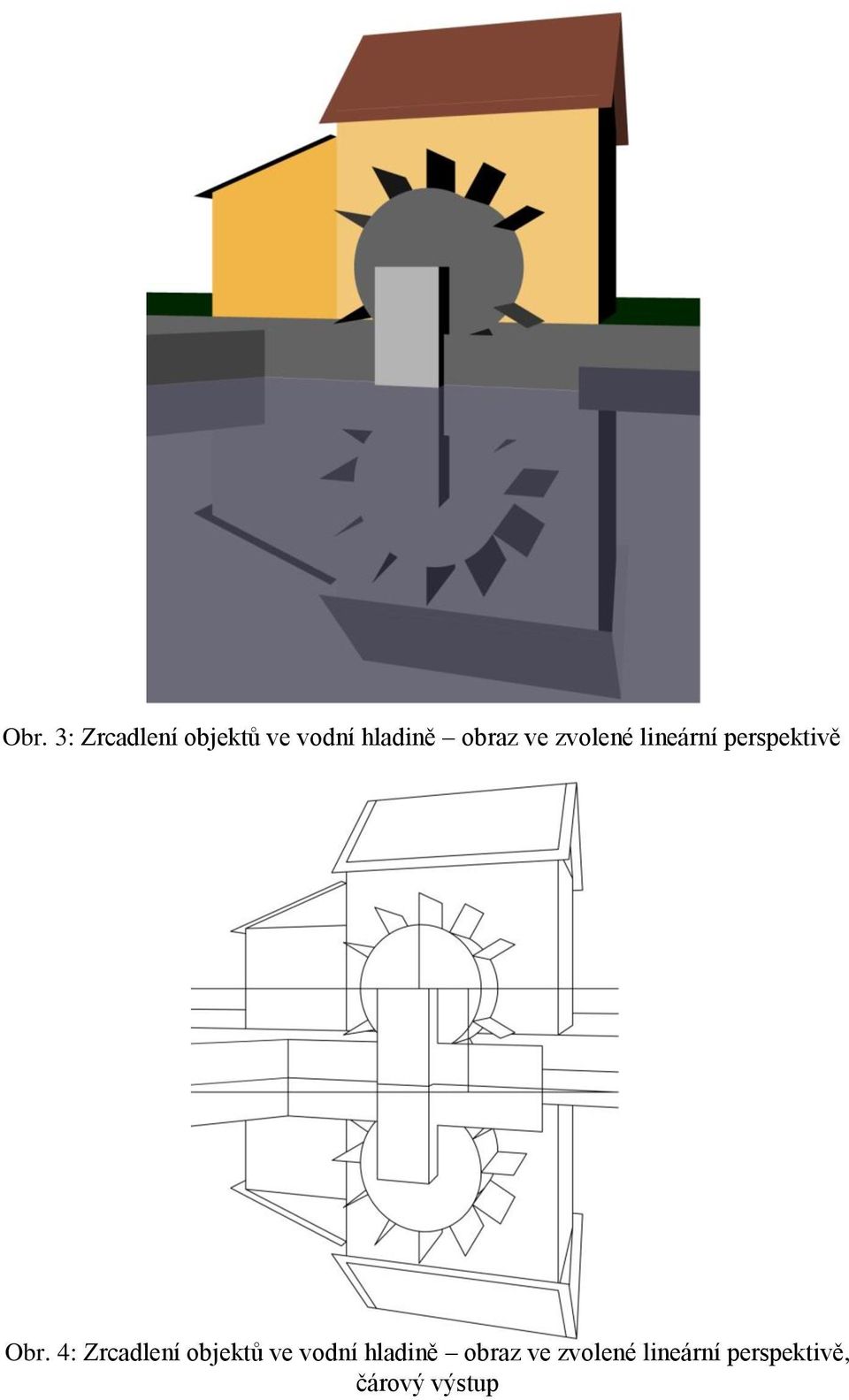 4: Zrcadlení objektů ve vodní hladině obraz