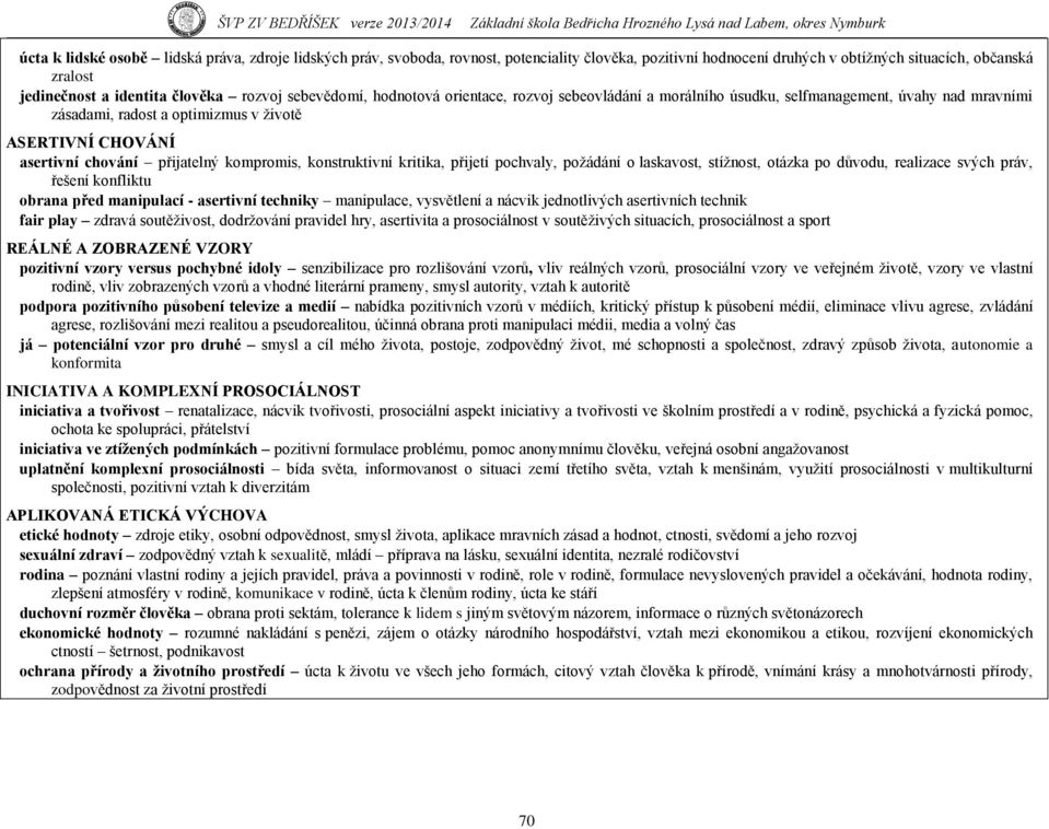 přijatelný kompromis, konstruktivní kritika, přijetí pochvaly, poţádání o laskavost, stíţnost, otázka po důvodu, realizace svých práv, řešení konfliktu obrana před manipulací - asertivní techniky