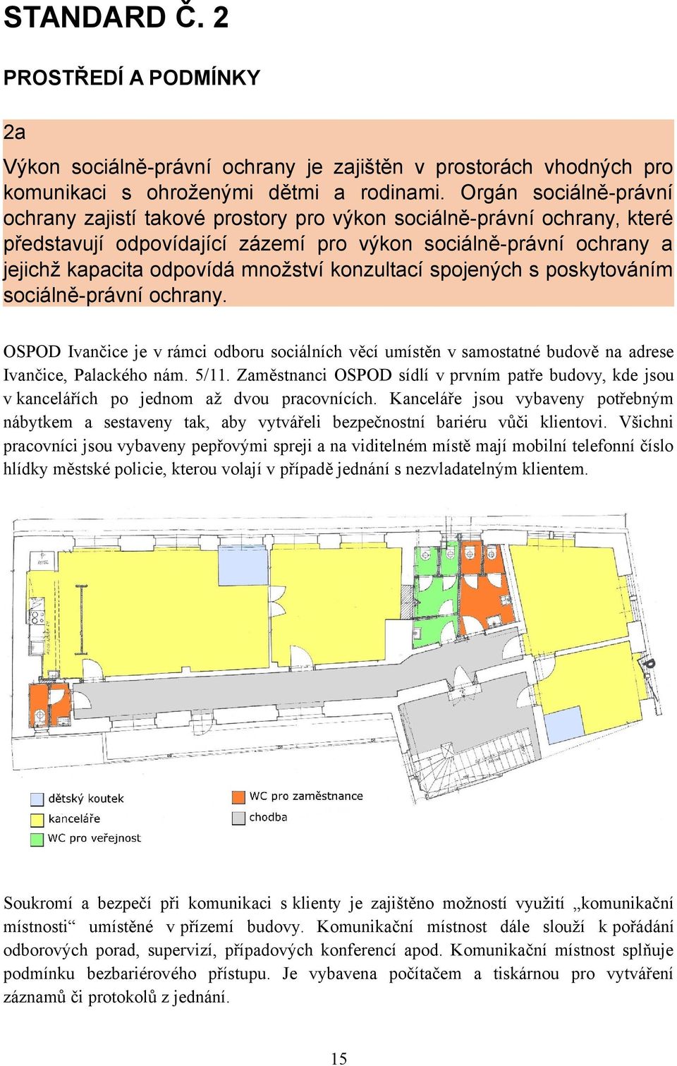 konzultací spojených s poskytováním sociálně-právní ochrany. OSPOD Ivančice je v rámci odboru sociálních věcí umístěn v samostatné budově na adrese Ivančice, Palackého nám. 5/11.