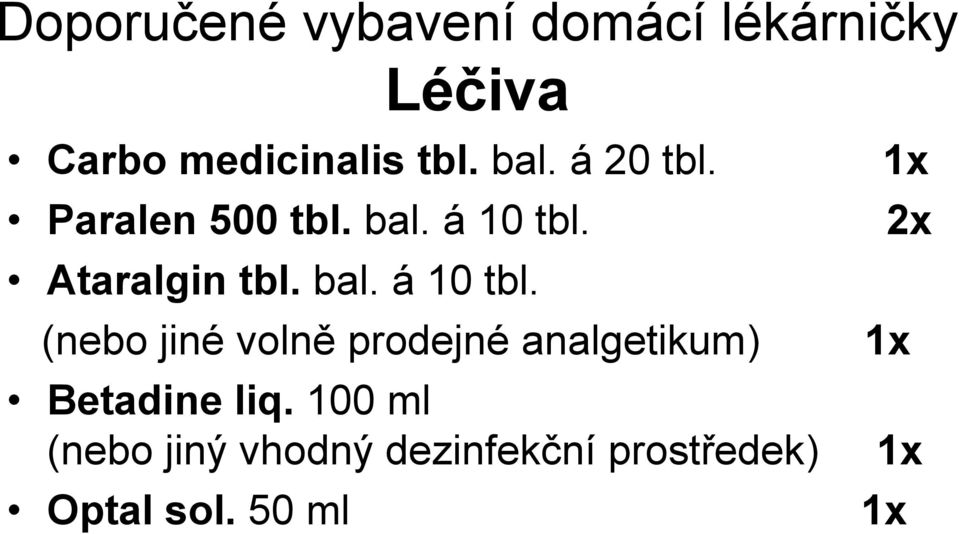 Ataralgin tbl. bal. á 10 tbl.