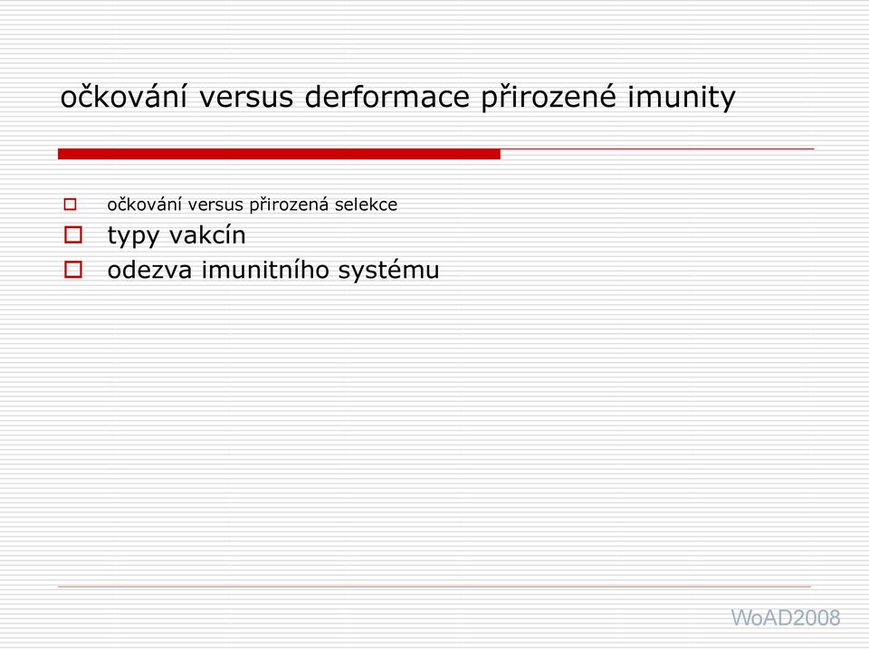 versus přirozená selekce