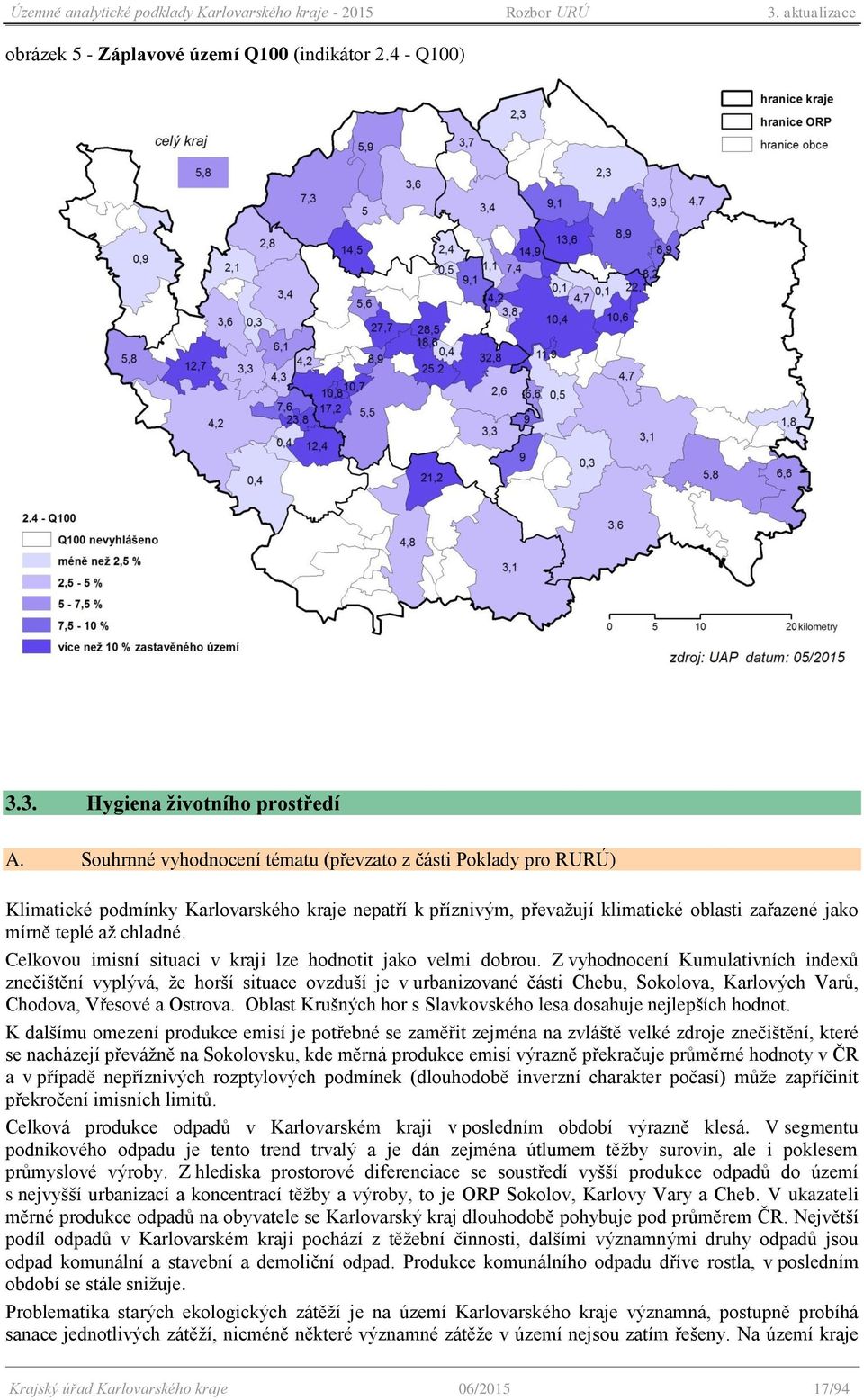 Celkvu imisní situaci v kraji lze hdntit jak velmi dbru.