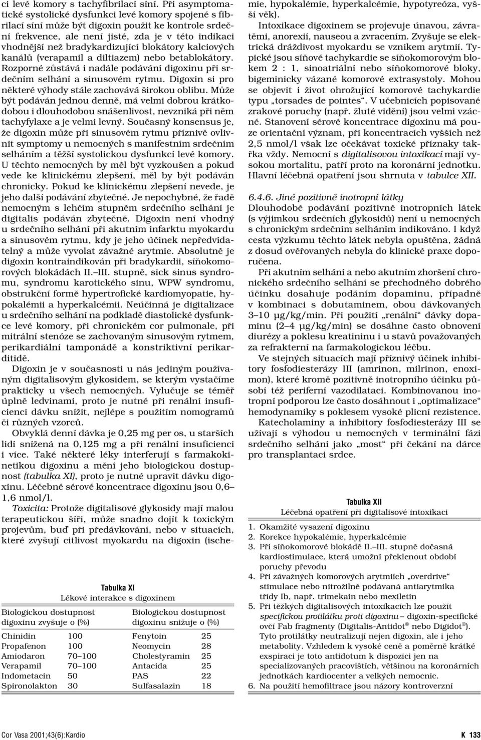 Při asymptomatické systolické dysfunkci levé komory spojené s fibrilací síní může být digoxin použit ke kontrole srdeční frekvence, ale není jisté, zda je v této indikaci vhodnější než