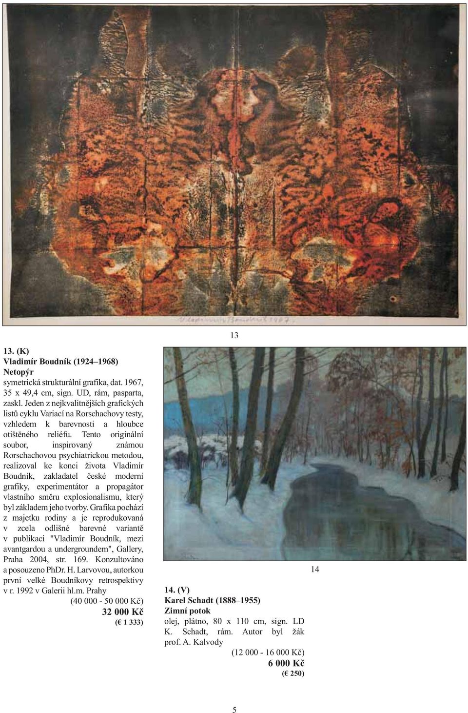 Tento originální soubor, inspirovaný známou Rorschachovou psychiatrickou metodou, realizoval ke konci života Vladimír Boudník, zakladatel české moderní grafiky, experimentátor a propagátor vlastního