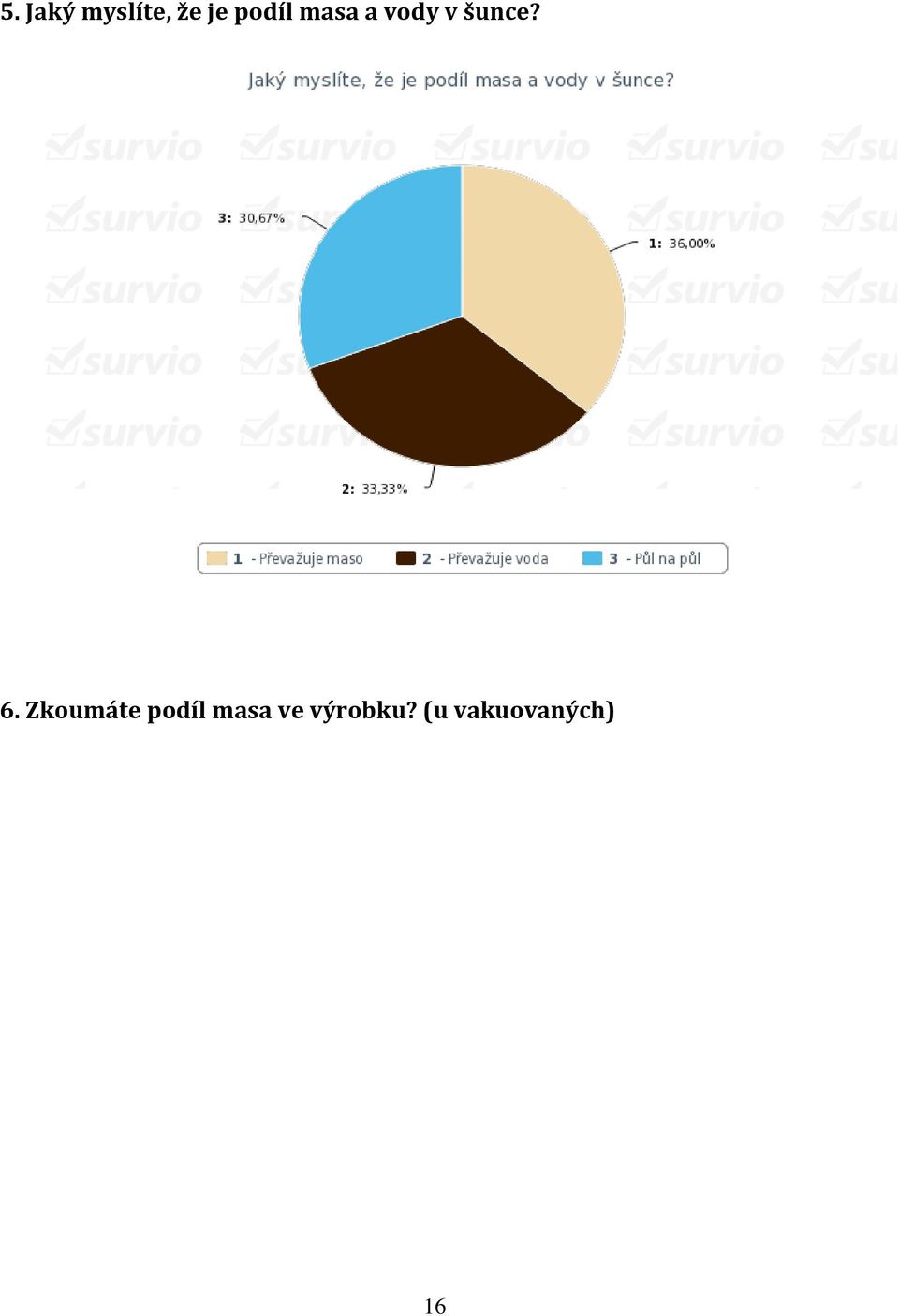 6. Zkoumáte podíl masa ve