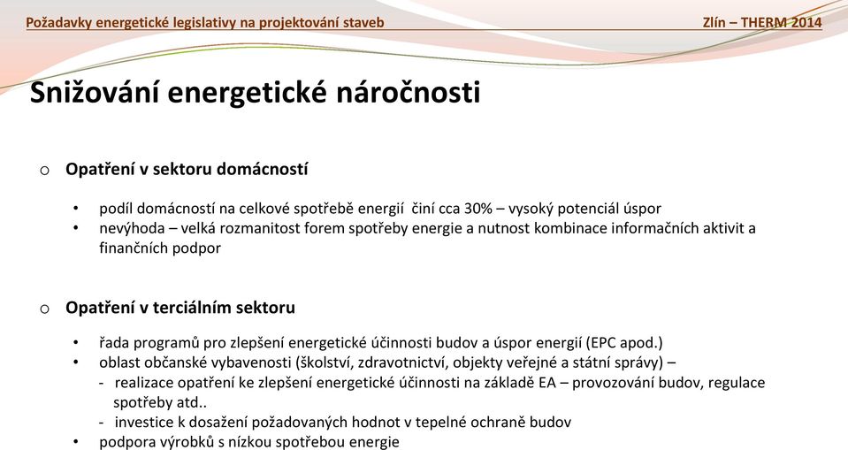budv a úspr energií (EPC apd.