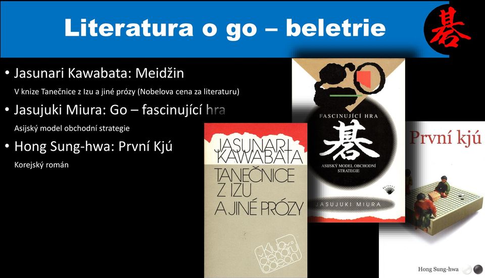 literaturu) Jasujuki Miura: Go fascinující hra Asijský